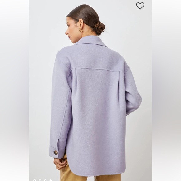 Rails Shacket CONNIE Shirt Shacket Jacket Lilac Lavender Size Medium, Wool blend - Picture 4 of 12
